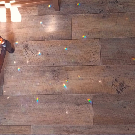 Sonnenfänger Mond Grün, Perlen Wandschmuck Wohndeko Suncatcher 