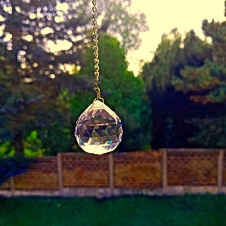 Sonnenfänger Mond Grün, Perlen Wandschmuck Wohndeko Suncatcher 