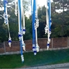 Traumfänger Mond Blau Perlen Wandschmuck Wohndeko Suncatcher