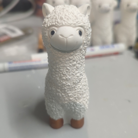 Alpaka mit deutlichem Statement 