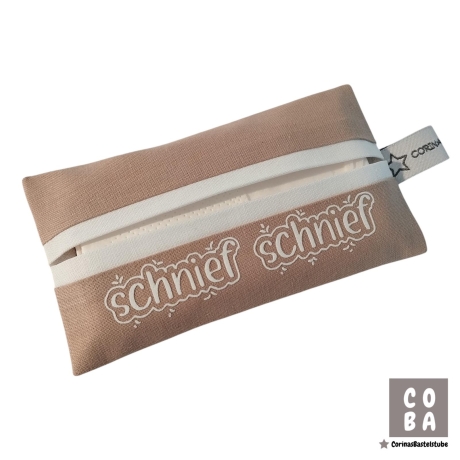 Taschentuchtasche weiß beige TATÜTA