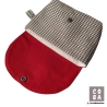 Kosmetiktasche pretty things inside grau rot