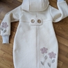 Walkmantel mit Jerseyfutter und Applikationen Gr. 86 bis 146