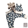Geschenk zur Geburt Babyset Koala blau Hose & Mütze 