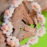 Armband Gänseblümchen Pfirsich Perlenschmuck niedlich Armreifen 