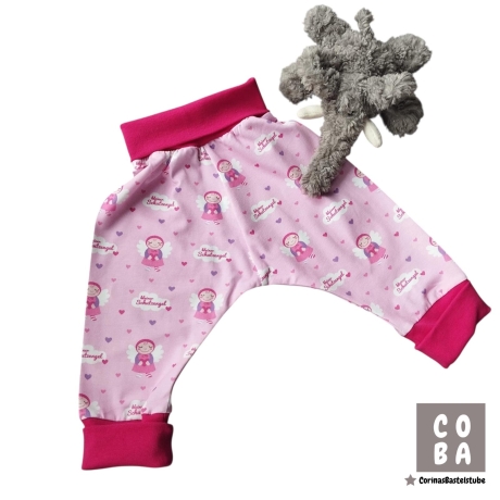 Pumphose aus weichem Jersey – Größe 62/68 – Mitwachshose