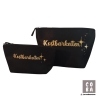 Kosmetiktasche aus schwarzem Filz Make-up Tasche Reise-Organizer 