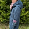 Walkmantel mit Jerseyfutter und Applikationen Gr. 98 bis 152