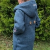 Walkmantel mit Jerseyfutter und Applikationen Gr. 98 bis 152