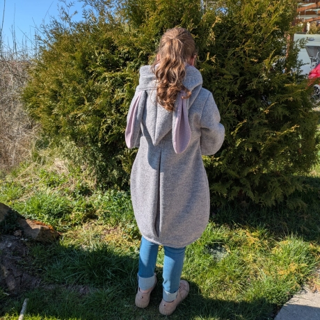 Walkmantel mit Jerseyfutter Gr. 86 bis 140
