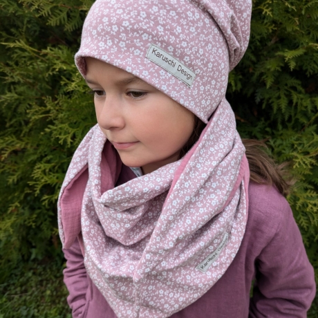 Beanie mit Dreieckstuch
