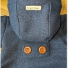 Walkmantel mit Jerseyfutter und Applikationen Gr. 86 bis 146