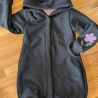 Walkmantel mit Jerseyfutter und Applikationen Gr. 98 bis 152
