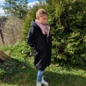 Walkmantel mit Jerseyfutter und Applikationen Gr. 98 bis 152