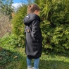 Walkmantel mit Jerseyfutter und Applikationen Gr. 98 bis 152