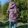 Walkmantel mit Jerseyfutter und Applikationen Gr. 98 bis 152