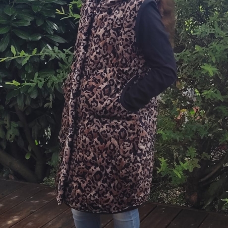 Tolle Long Weste  Leo Animal Gr. 110 bis 146