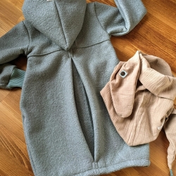 Walkmantel mit Jerseyfutter Gr. 86 bis 140