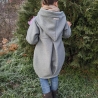 Walkmantel mit Jerseyfutter Gr. 86 bis 140