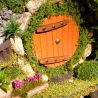 Hobbit Höhle Vogelhaus mit Moos & Balcon - Nistkasten 32mm