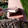 A-Frame Hobbit Nistkasten braune Tür - Mooshaus 32mm Unikat