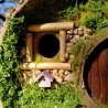 Hobbit Fass Nistkasten - Mooshaus 32mm - runde Tür Unikat
