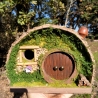 Hobbit Fass Nistkasten - Mooshaus 32mm - runde Tür Unikat