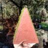 A-Frame Hobbit Nistkasten braune Tür - Mooshaus 32mm Unikat