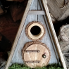 NEU! A-Frame Nistkasten Altholz Jute - 32mm - Dankepreis