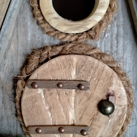 NEU! A-Frame Nistkasten Altholz Jute - 32mm - Dankepreis