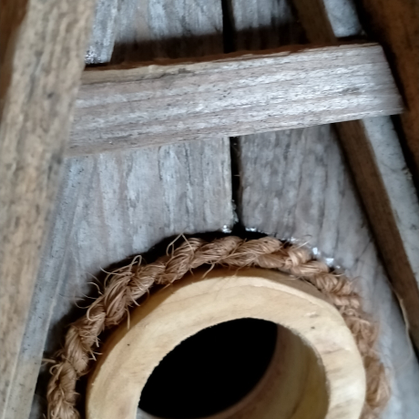 NEU! A-Frame Nistkasten Altholz Jute - 32mm - Dankepreis