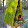 Hobbit Nistkasten Feengarten Pilz - A-Frame 32mm - Unikat
