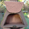 Hobbit Nistkasten Feengarten Pilz - A-Frame 32mm - Unikat