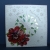 Weihnachtskarte edel mit roter Blume