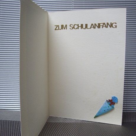 Glückwunschkarte zur Einschulung