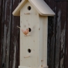 Vogelhaus mit 3 Nistplätzen unbemalt, zum Selbstbemalen #SH1