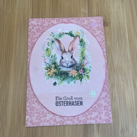 Karte - Osterkarte - Grußkarte Ein Gruß vom Osterhasen