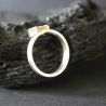 Silberring mit eckigem Citrin
