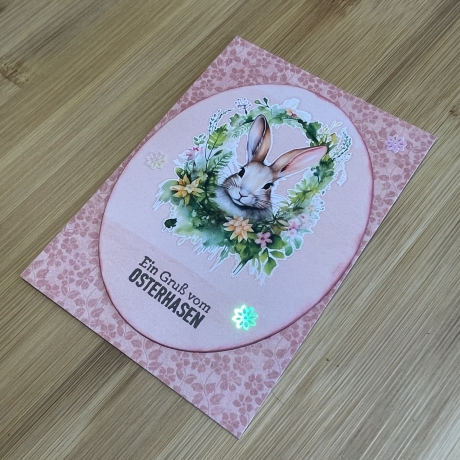 Karte - Osterkarte - Grußkarte Ein Gruß vom Osterhasen