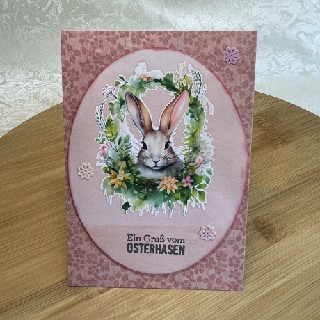 Karte - Osterkarte - Grußkarte Ein Gruß vom Osterhasen