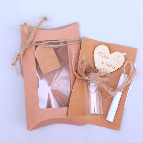 Kleines Geschenk Set Mitbringsel Mitgebsel Gastgeschenk Herz