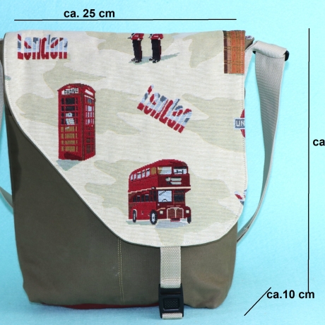 Umhängetasche Damen/London/Messenger bag/Schultertasche/canvas