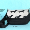 kleine Umhängetasche Damen/Clutch/Handtasche/Hund/Gassitasche