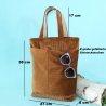Einkaufstaschen/Cordbeutel/Cord Taschen/totebag/Stoffbeutel/braun