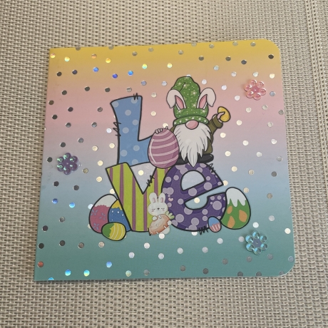 Karte - Osterkarte - Grußkarte Ostern - LOVE - Wichtel