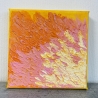 Handgemaltes Bild in Acryl Spachteltechnik gelb orange kaufen