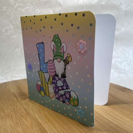 Karte - Osterkarte - Grußkarte Ostern - LOVE - Wichtel