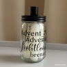 Kerzen im Glas zum Advent