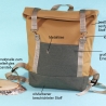 Rucksack/Rollrucksack/Roll Top/Rollrucksack/senfgelb/Cityrucksack