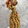 Kleid für Puppen (Barbie, Steffi), orange